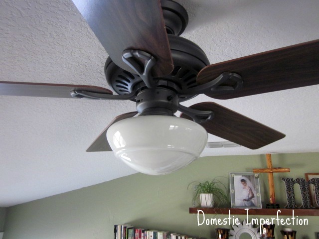 Ceiling Fan Lampshades Second Time S, How To Make Light Shades For Ceiling Fan