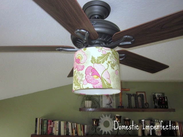 girly lamp shade fan