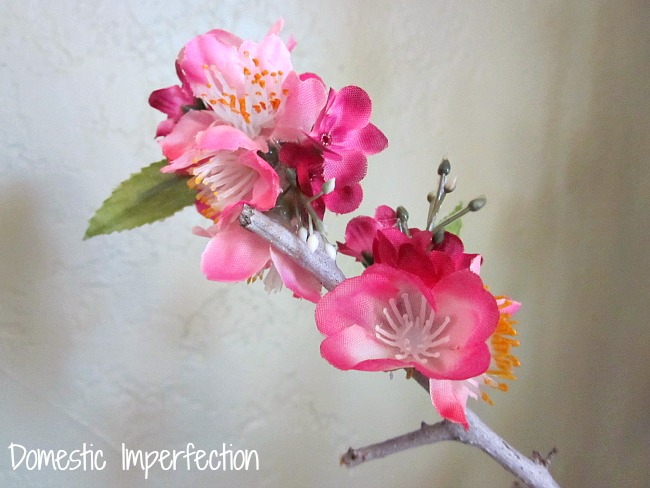 faux blossoming tree
