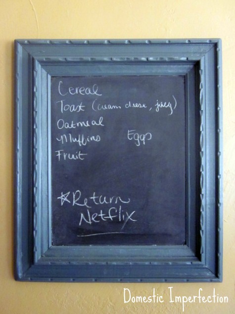 A Chalkboard For The Kitchen