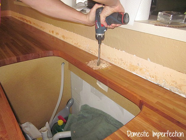 How to install your own butcher block countertop