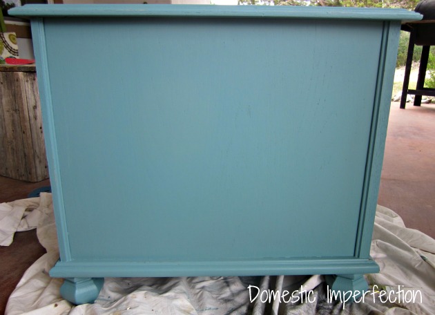 turquoise table before the dirty cowboy treatment
