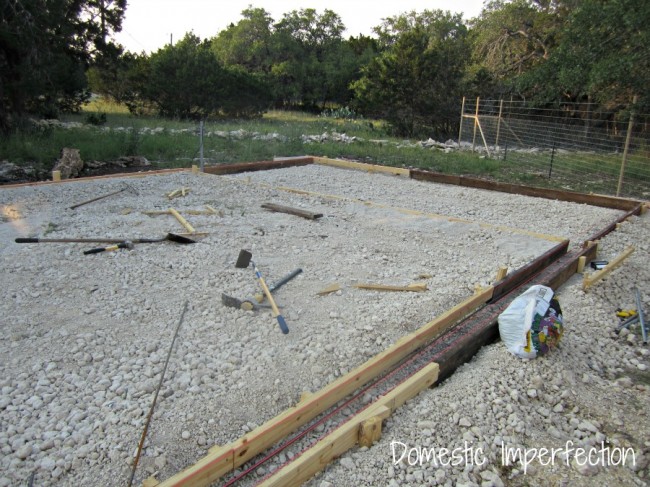 how to pour foundation footings 