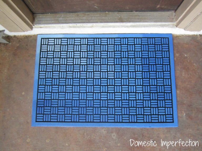 painted rubber mat