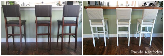 bar stools before and after