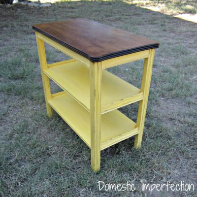 shelf upcycle and chalk paint review