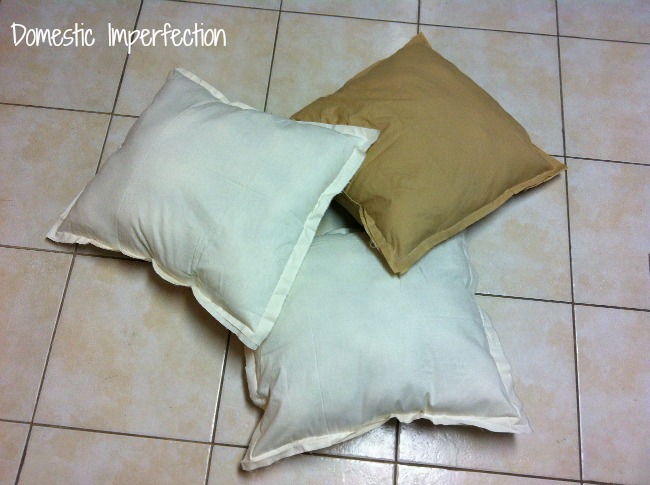 DIY pillow form