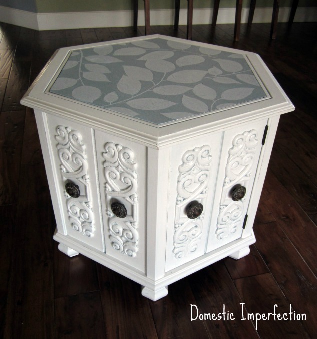 Updated Hexagon End Table