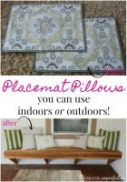 outdoor or indoor placemat pillows