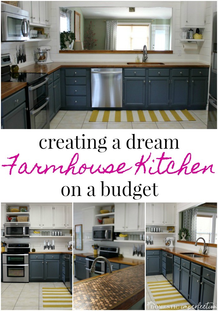 create the farmhouse kitchen of your dreams on a budget
