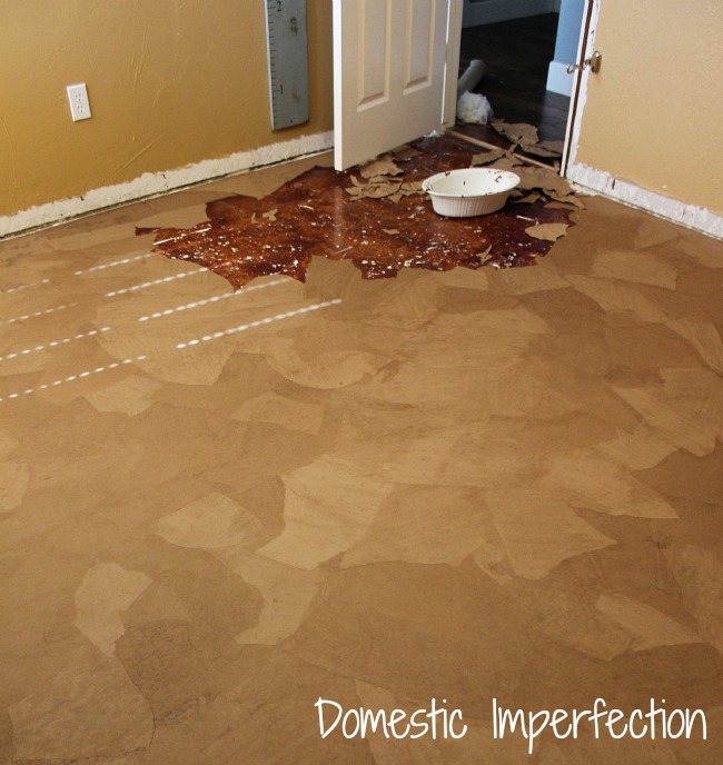 How to make a paper bag floor by Domestic Imperfection