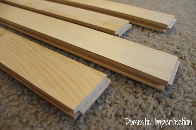 Hardwood maple wood flooring