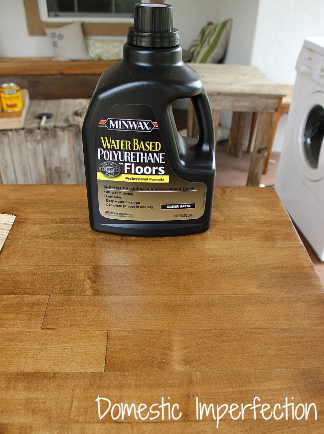 Minwax water based poly for floors