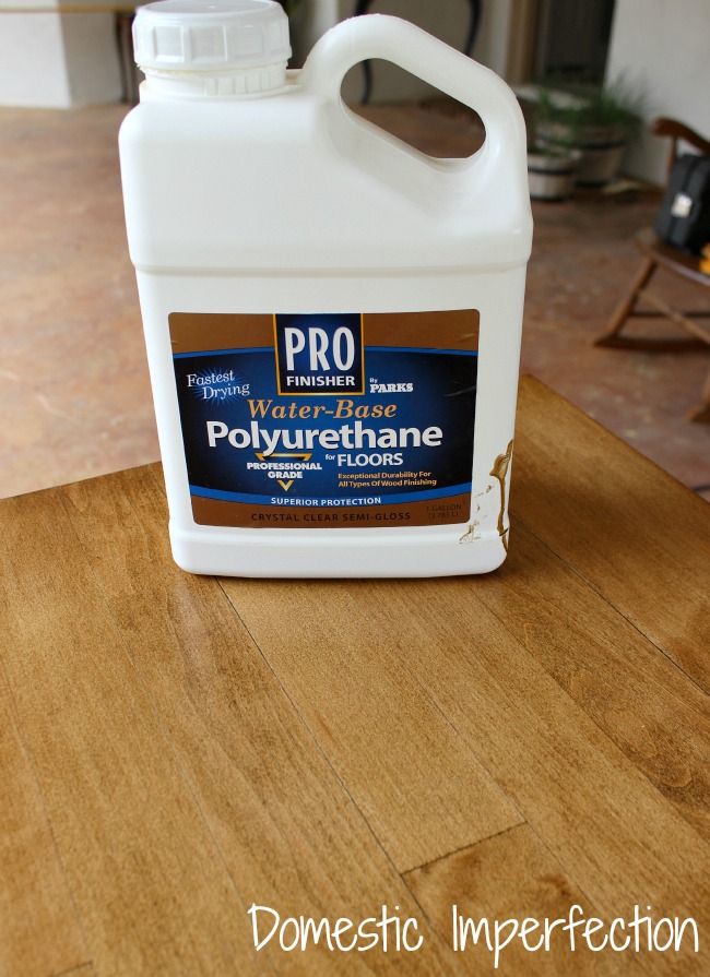 Rustoleum water based poly for floors