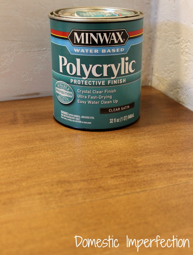 Minwax Polycrylic - my favorite sealer