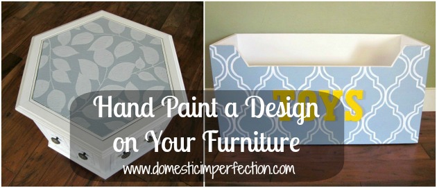 hand paint a design on your furniture