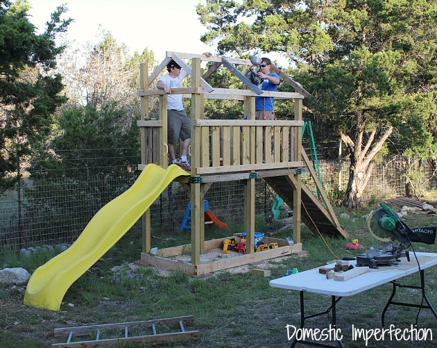 building a wooden playhouse