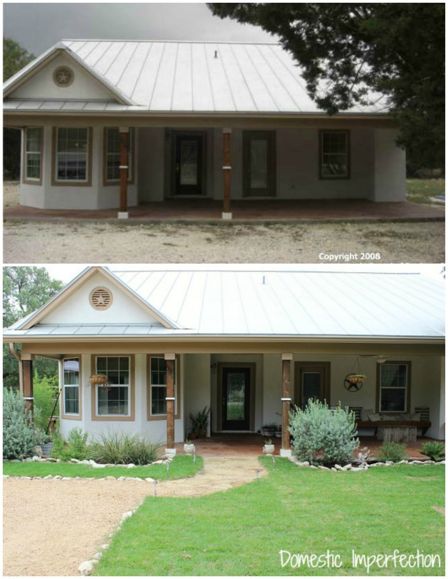 before and after house shot