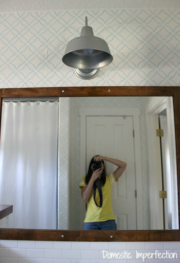 Bathroom Remodel: Hanging the Mirror & Light