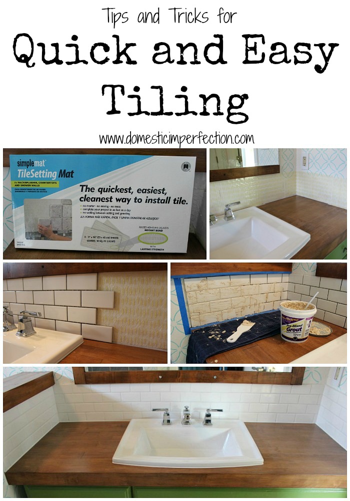 How to tile the easy way...lots of time saving ideas!