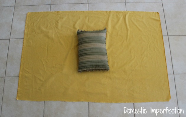 how to make a folded pillow cover