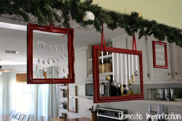 Empty frame Christmas ornament decor