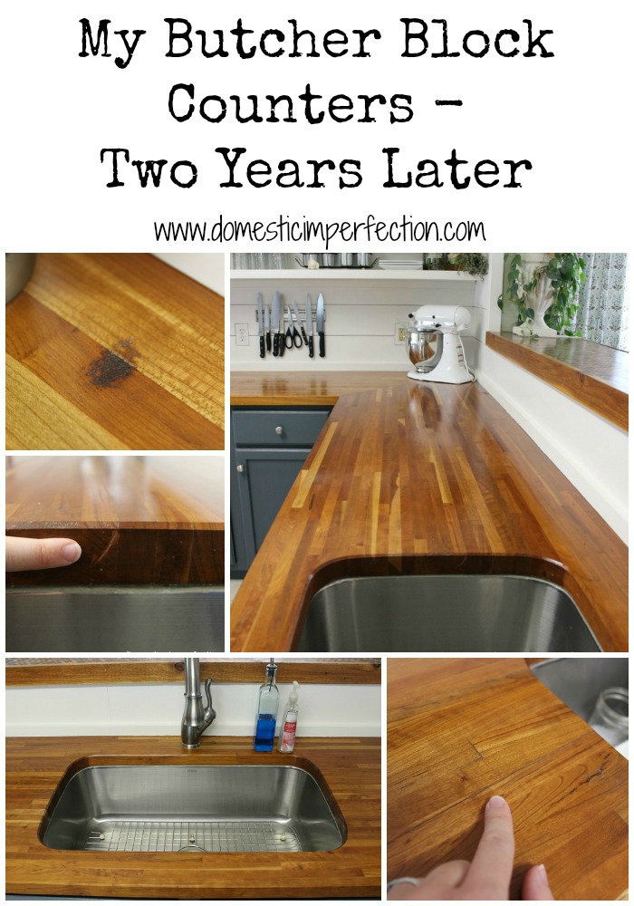 My butcher blocks counters, two years later