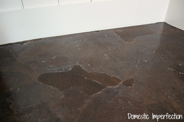 Concrete Floor + Paper Bags + Polyurethane + RIT Dye = Another Fabulous  Floor - 4 You With Love