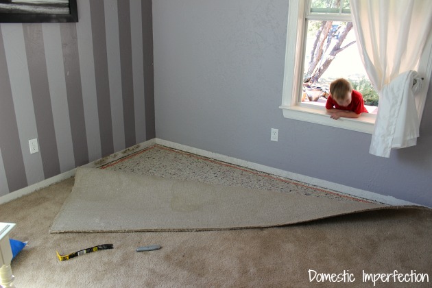 removing carpet