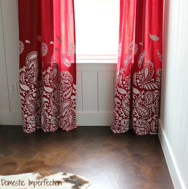How to stencil fabric W