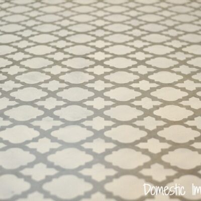 Moroccan Tiles Floor Stencil