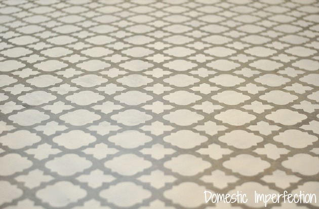 Moroccan Tiles Floor Stencil