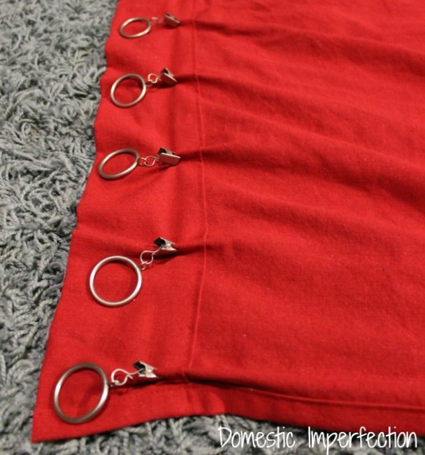 faux back tab curtains