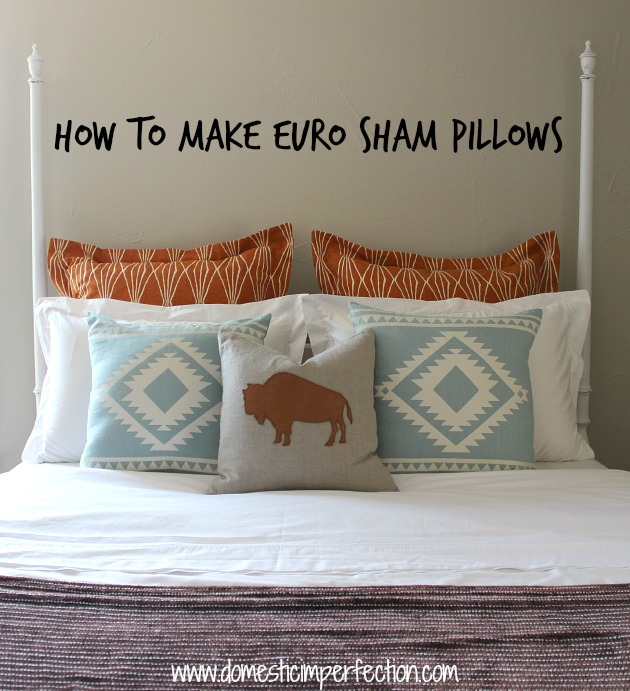 Detailed tutorial on making envelope closure euro shams with flanges