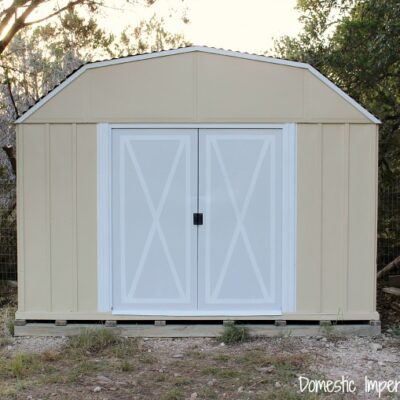 How to paint a metal shed