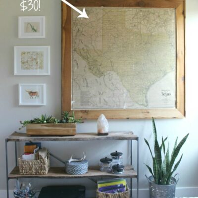 Large DIY map for cheap