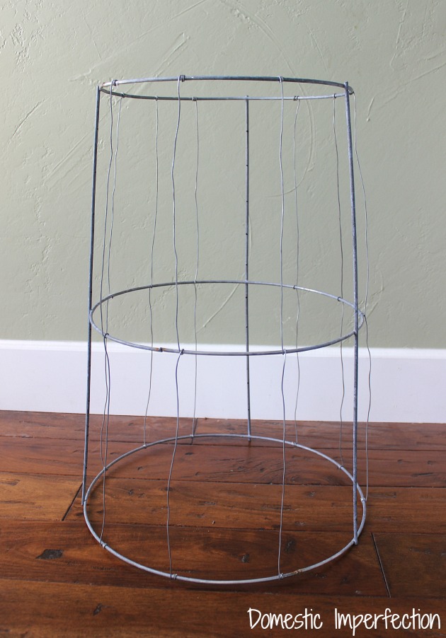 DIY tomato cage table - progress