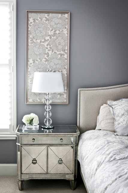decorate above the nightstand