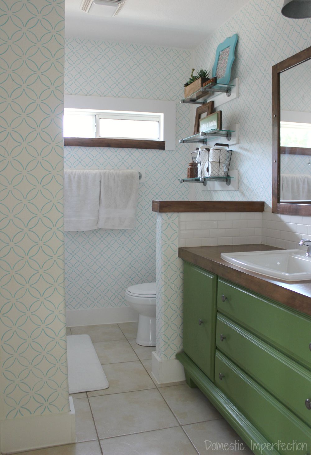 small bathroom budget remodel - after 
