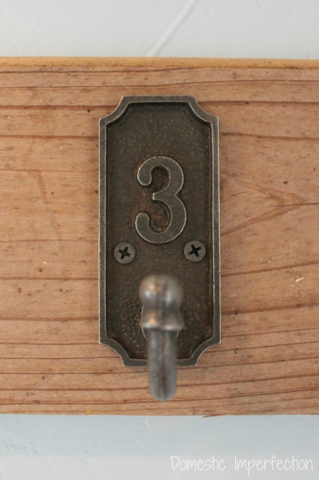 cast iron numbered hook