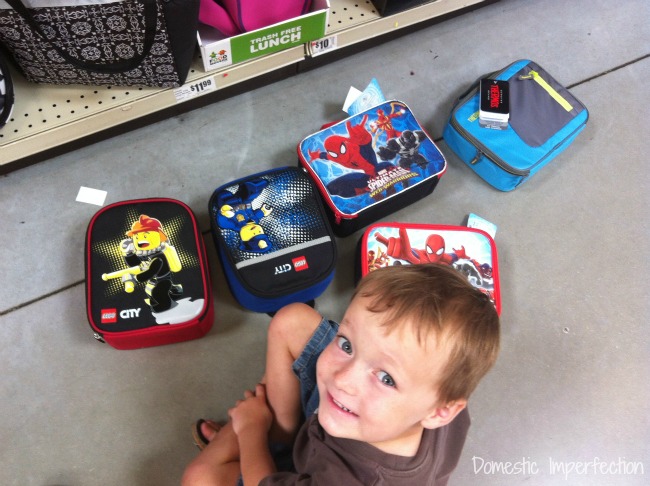 picking a lunchbox