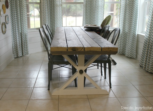 rustic barn wood dining table