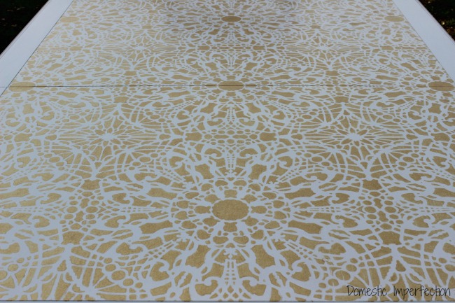 Intricate lace stencil