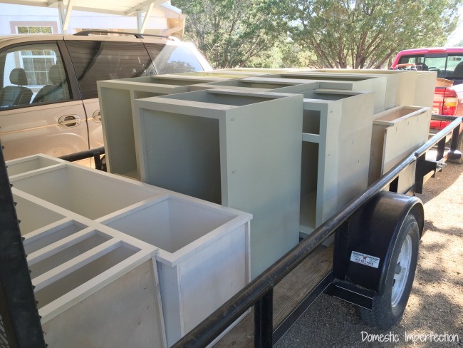 DIY kitchen cabinet boxes