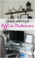 simple and quick office makeover