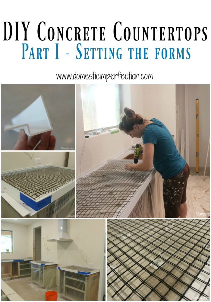 DIY concrete countertops, part 1 - prepping the forms