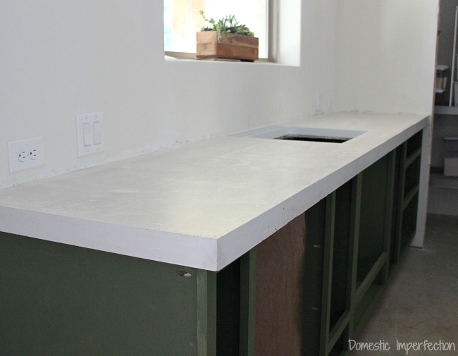 DIY concrete countertops