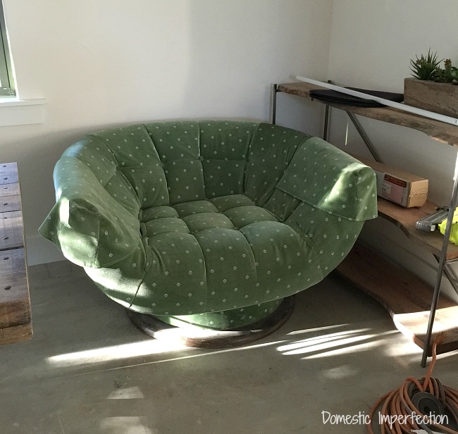 retro green chair