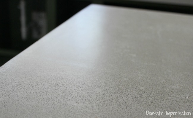 very matte finish on countertop