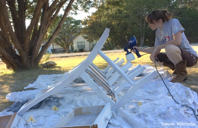 painting chairs